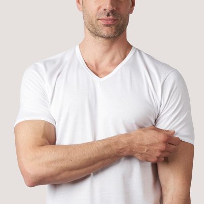 505-621 Maglia uomo manica corta scollo V
